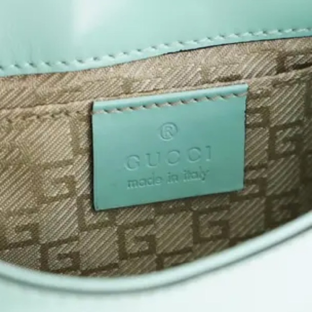 Gucci Mini Jackie Patent Calfskin Bag beautiful Tiffany color 😍🚫SOLD SOLD SOLD 🚫 - Picture 13 of 13